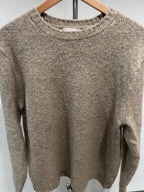Large Industry Cream Cashmere Sweater